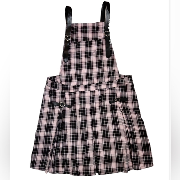 Hot Topic Whimsigoth Dark Academia Plaid Pleated Punk Skirtall Plus Size 1x - Picture 4 of 11
